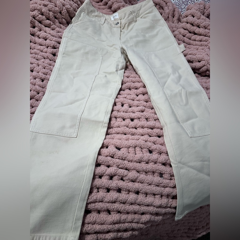 Wilfred Free Women's Size 2  Twill Cargo Pants Beige